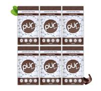 PUR Gum, Chocolate Mint Xylitol Gum No Artificial flavour, 330 Count (6x55) | No Artificial Sweeteners, Vegan, Sugar Free, Gluten Free, Soy Free, Nut & Peanut Free, Swiss Made, Keto Friendly chewing gum