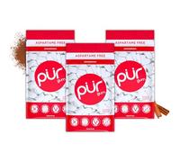 PUR Gum, Cinnamon, Xylitol Gum, No Artificial flavour, 165 Count (3x55) | No Artificial Sweeteners, Vegan, Sugar Free, Gluten Free, Soy Free, Nut & Peanut Free, Swiss Made, Keto Friendly chewing gum