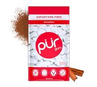 PUR Gum, Cinnamon, Xylitol Gum, No Artificial flavour, 55 Count | No Artificial Sweeteners, Vegan, Sugar Free, Gluten Free, Soy Free, Nut & Peanut Free, Swiss Made, Keto Friendly chewing gum