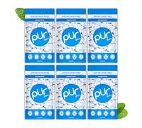PUR Gum, Peppermint, Xylitol Gum, No Artificial flavour, 330 Count (6x55) | No Artificial Sweeteners, Vegan, Sugar Free, Gluten Free, Soy Free, Nut & Peanut Free, Swiss Made, Keto Friendly chewing gum