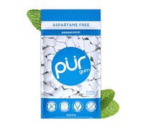 PUR Gum, Peppermint, Xylitol Gum, No Artificial flavour, 55 Count | No Artificial Sweeteners, Vegan, Sugar Free, Gluten Free, Soy Free, Nut & Peanut Free, Swiss Made, Keto Friendly chewing gum