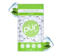 PUR Gum | Sugar Free Chewing Gum | Made with Xylitol | Vegan, Aspartame Free, Gluten Free & Keto Friendly | Natural Coolmint Flavoured Gum, 55 Pieces (Pack of 1)
