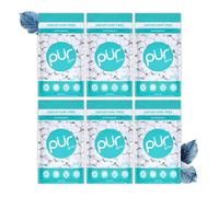 PUR Gum, Wintergreen, Sugar Free, Xylitol, 55 Pieces (Pack of 6)