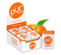 PUR Mints Aspartame Free, Made with Xylitol, Sugar Free, Vegan, Gluten Free and Keto Friendly, Natural Tangerine Tango Flavoured Mints, 30 Pieces, Pack of 12