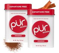 PUR Mints | Aspartame Free Mints | Made with Xylitol | Sugar Free, Vegan, Gluten Free & Keto Friendly | Natural Cinnamon Flavoured Mints (Pack of 2)