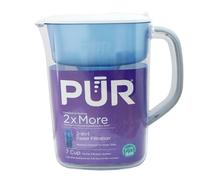 PUR Water Pitcher Filtration System, 7 Cup, Clear/Blue