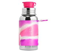 Pura 550ml Pink Swirl Stainless Steel Sports Water Bottle