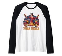 Pura Brasa Flamenco BBQ Passion Raglan Baseball Tee