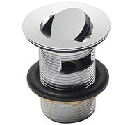 Pura Chrome Slotted Basin Waste with Flip Top Plug WST4013