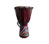 Pura Djembe Drum 30cm Carved Culture Dot Painted