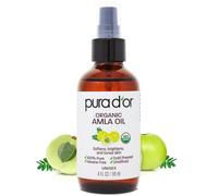 PURA D'OR 4 Oz ORGANIC Amla Oil 100% Pure USDA Certified Premium Grade Oil Cold Pressed Unrefined Extra Virgin Indian Hair Care Oil Hair Se