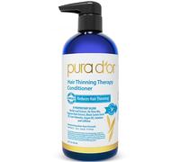 PURA D'OR Hair Thinning Therapy Conditioner for Volume and Added Moisture, Made with Argan Oil, Biotin & Natural Ingredients, Sulfate Free, All Hair Types, Men & Women, 473 ml (Packaging may vary)