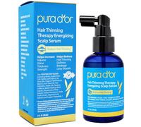 PURA D'OR Hair Thinning Therapy Energizing Scalp Serum Revitalizer (120 ml) Infused with Argan Oil, Biotin & Natural Ingredients, for All Hair Types, Men and Women (Packaging may vary)