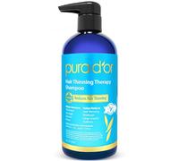 PURA D'OR Hair Thinning Therapy Shampoo, Infused with Argan Oil, Biotin & Natural Ingredients, Sulfate Free, All Hair Types, Men and Women, 473 ml (Packaging may vary)