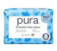 Pura Baby Wipes Flushable 3x60 pcs