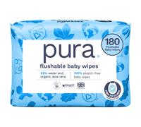 Pura Baby Wipes Flushable 3x60 pcs
