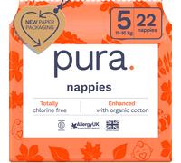 Pura Nappies - Size 5 - 11-16kg - Pack of 22