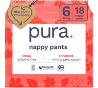 Pura Nappy Pants - Size 6 - 15+kg - Pack of 18