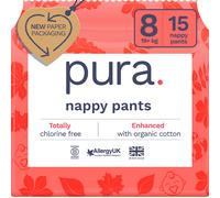 Pura Nappy Pants - Size 8 - 19+kg - Pack of 15