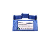Pura Premium Flushable Moist Toilet Tissue Wipes wipes per pack Plastic Free Clean Washlets Certified Fine to Flush Biodegradable Compostable
