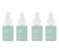 Pura Smart Home Air Diffuser Fragrance - Smart Scent Refill - Up to 120-Hours of Premium Fragrance per Refill for Home, Office & Apartment - 4 Pack, Linens & Surf