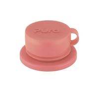 Pura Sport Big Mouth Silicone Sport Top Lid - Plastic-Free, Spill-Leak Proof, Medical-Grade, Fits All Bottle - Rose