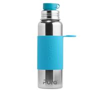 Pura Stainless Steel Sports Bottle with Silicone Cap 850ml Non Toxic Turquoise Certified
