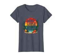 Pura Vida Boricua: Tropical Paradise Puerto Rican Pride T-Shirt, Women, Heather Blue, XXL