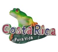 Pura Vida Costa Rica Refrigerator Magnet 3D Travel Souvenir Fridge Decoration Magnetic Sticker Craft Collection
