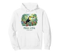 Pura Vida Costa Rica Toucan Watercolor Pullover Hoodie