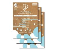 Pura Vida Eco Laundry Detergent Sheets - 90 Sheets (up to 180 Loads) - Unscented - Ideal for Travel, Baby Clothes - Compact, Liquidless, Hypoallergenic, Eco-Friendly - (3 Packs of 30)