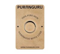 PURANGURU Pure Iron Ring | Select Size | Handcrafted | Shani Dev Ring | Real Horseshoe Rings for Men, Women | Loha Ghode Ki Naal | Lohe Ka Challa | Saturday Shani Dosh Nivaran Holy Religious Puja, 8