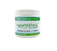 Purathick Natural Thickener, 4.4 oz, Thickens Hot and Cold Liquids for People with Dysphagia