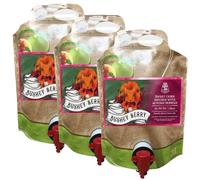 Purbeck Cider Company Bushey Berry Cider Pouch | 3 x 3 Litres | English Sweet Cider 4% ABV | Dorset Fruit Cider | Apple & Berry Flavour