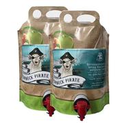 Purbeck Cider Company - Purbeck Pirate | 2 x 3 Litre Pouch | Dorset Craft Medium Cider | 4.8% ABV | Bag in Box | Sweet Apple Aroma & Crisp Finish