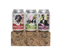 Purbeck Cider | Craft Cider Gift Set 5% & 6.8% ABV | 3 x 330ml | Katy & Perry (5.5%): A crisp and clean blend of Katy apples with floral Perry notes.