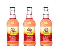 Purbeck Dorset Blush Sweet Cider | 3 x 500ml Glass Bottles | English Berry Cider 4% ABV | Dorset Apple & Berry | Vegan & Gluten Free