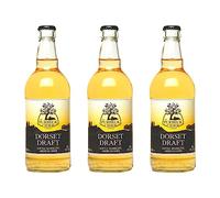 Purbeck Dorset Draft Medium Cider | 3 x 500ml Bottles | English Apple Cider 5% ABV | Dorset Craft Cider | Crisp & Balanced | Vegan & Gluten Free