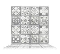Walplus 16 Pcs 15.4X15.4Cm 3D Tile Stickers