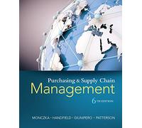 Purchasing and Supply Chain Management