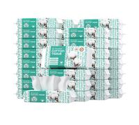 Purcotton Cotton Facial Tissue 2160 sheets 60 sheets*36 packs First choice for stocking up Soft and skin-friendly