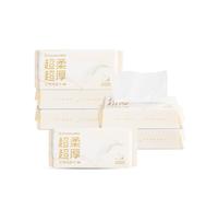 Purcotton Face Wipes, Extra Soft & Thick Face Towel Cotton Facial Tissues Disposable Dry Wipes, Dry Baby Tissues Wet&Dry Pure Cotton Face Towels for Makeup Remove, Cleansing, Skincare-6 Pack