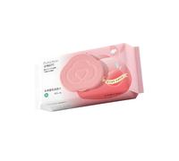 Purcotton Toilet Wet Wipes Disposable 100% Cotton, Peach Scent Botanical Blend, Flushable, for Women Intimate Care, 60 Sheets/Pack,150 × 190 mm