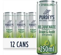 Purdey?s Rejuvenate Natural Energy Drink 12 x 250 ml Cans