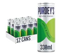 Purdey's Natural Energy Apple & Grape 330ml Can (Pack of 12)