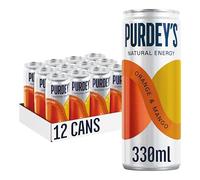 Purdey's Natural Energy Orange & Mango 330ml Can (Pack of 12)