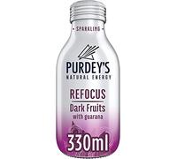 Purdey's Refocus Multivitamin Energy Drink - Dark Fruits with Guarana - 12 x 330ml Bottles