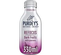 Purdey's Refocus Multivitamin Energy Drink - Dark Fruits with Guarana - 12 x 330ml Bottles