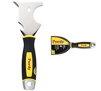 Purdy 10 in 1 Painters Multi Tool Stainless Steel Scraper Putty Knife Hammerhead Nail Set & Stainless Steel Flexible Putty Scraper Joint Knife (4in (101.6mm))