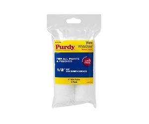 Purdy 140606044 Wire Mini White Dove Roller Replacements, 2-Pack, 4 inch x 1/2 inch Nap